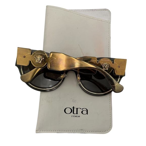 Versace Sleek Gold Cat Eye Sunglasses Size 53mm main image 5